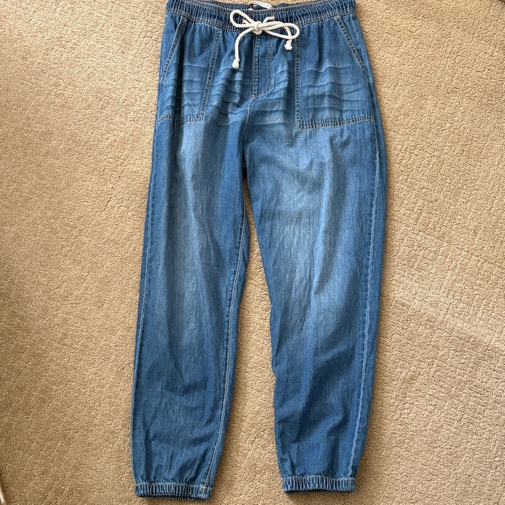 Women’s Blue Denim Jogger Jeans